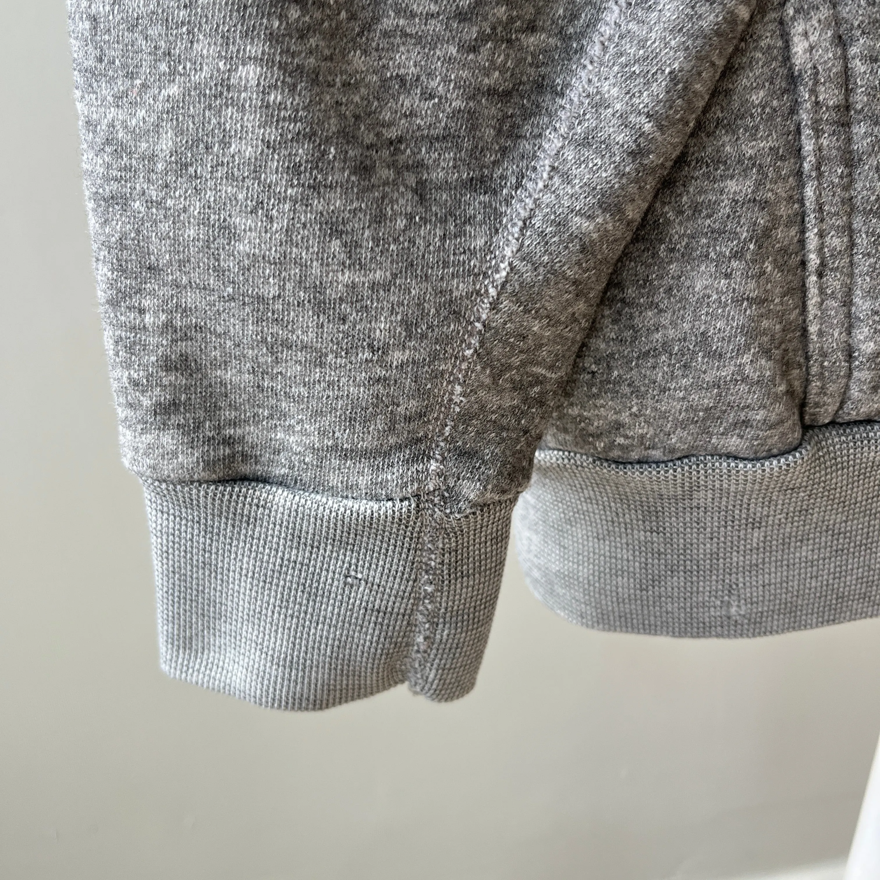 1970s Gray Pull Over Hoodie - An Actual Dream