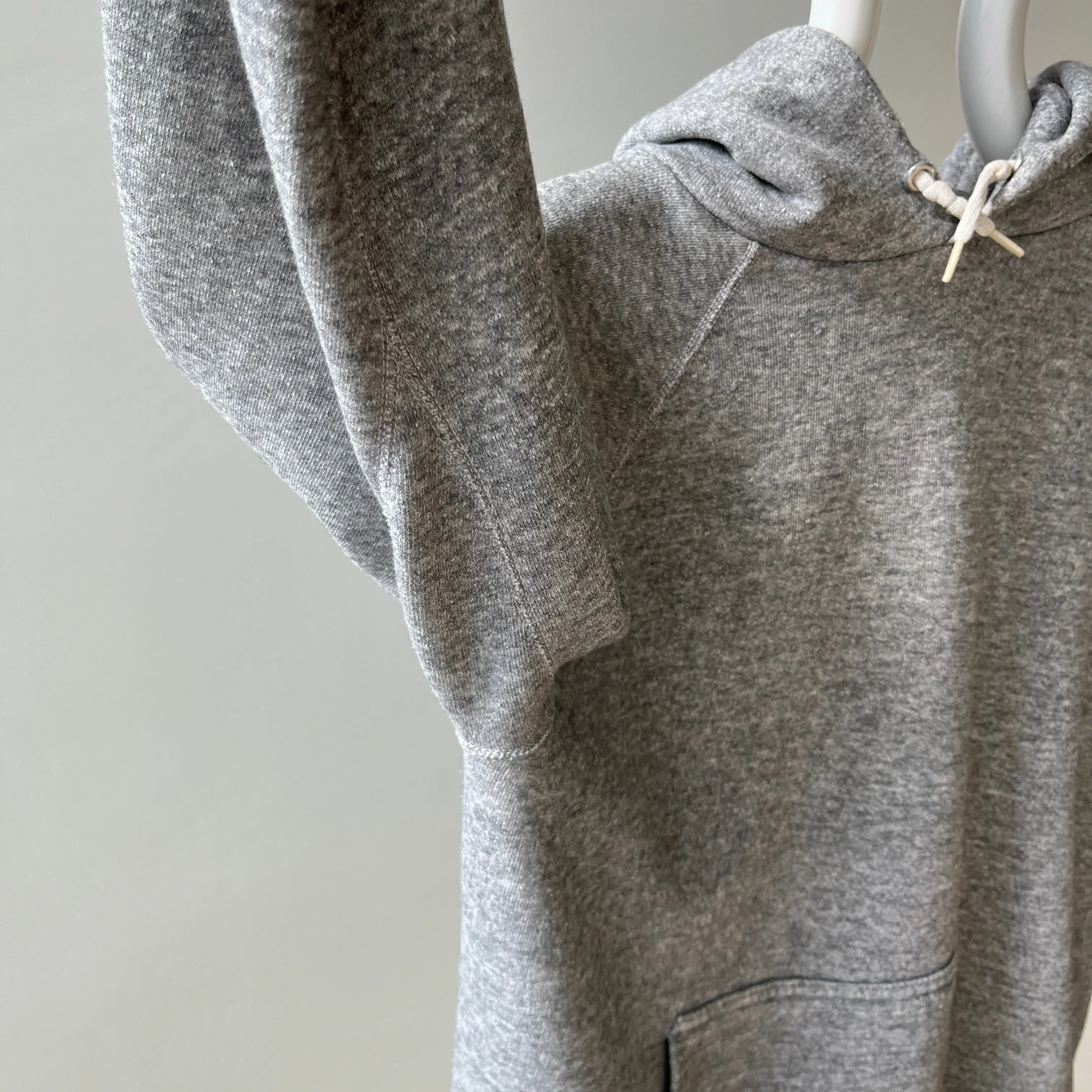 1970s Gray Pull Over Hoodie - An Actual Dream