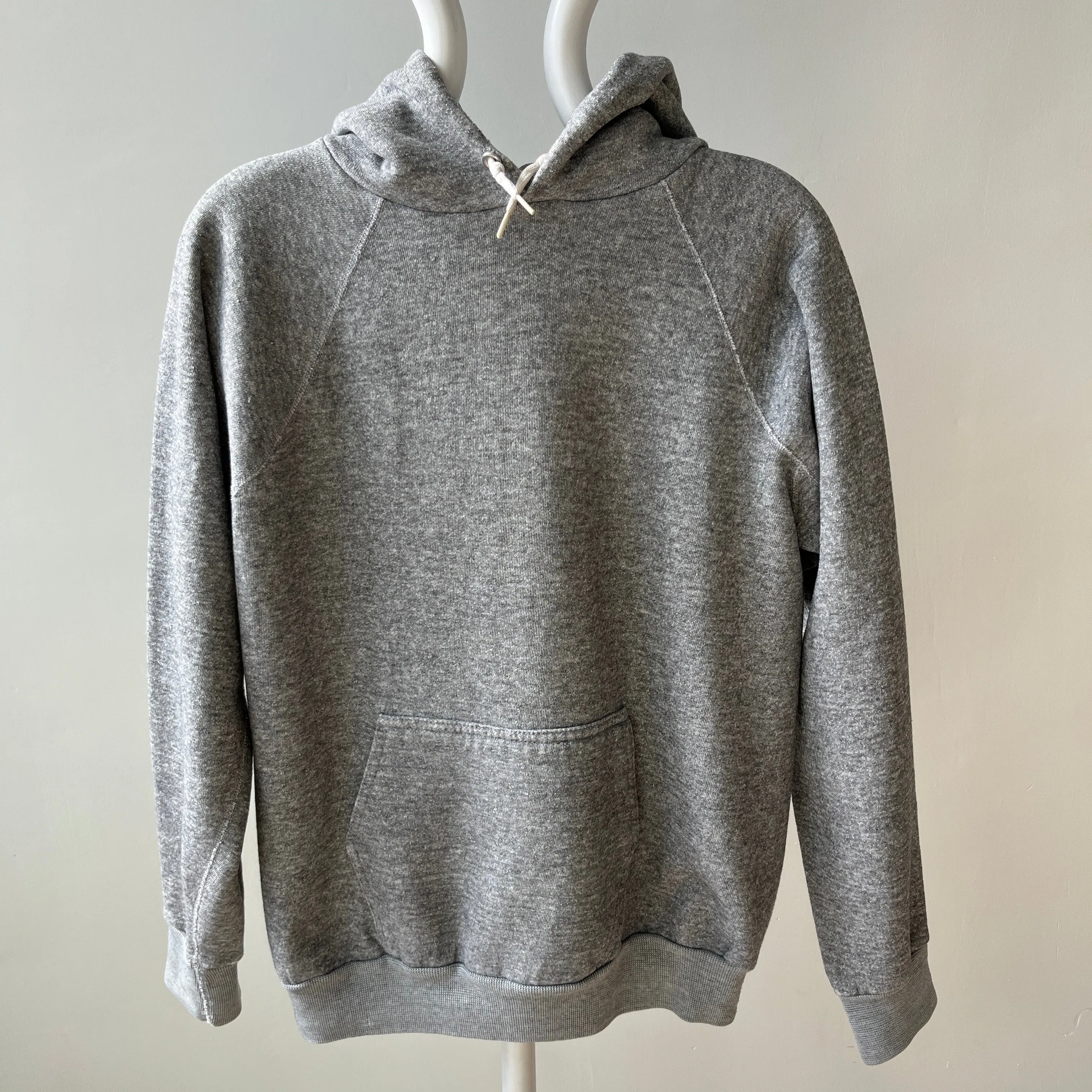 1970s Gray Pull Over Hoodie - An Actual Dream