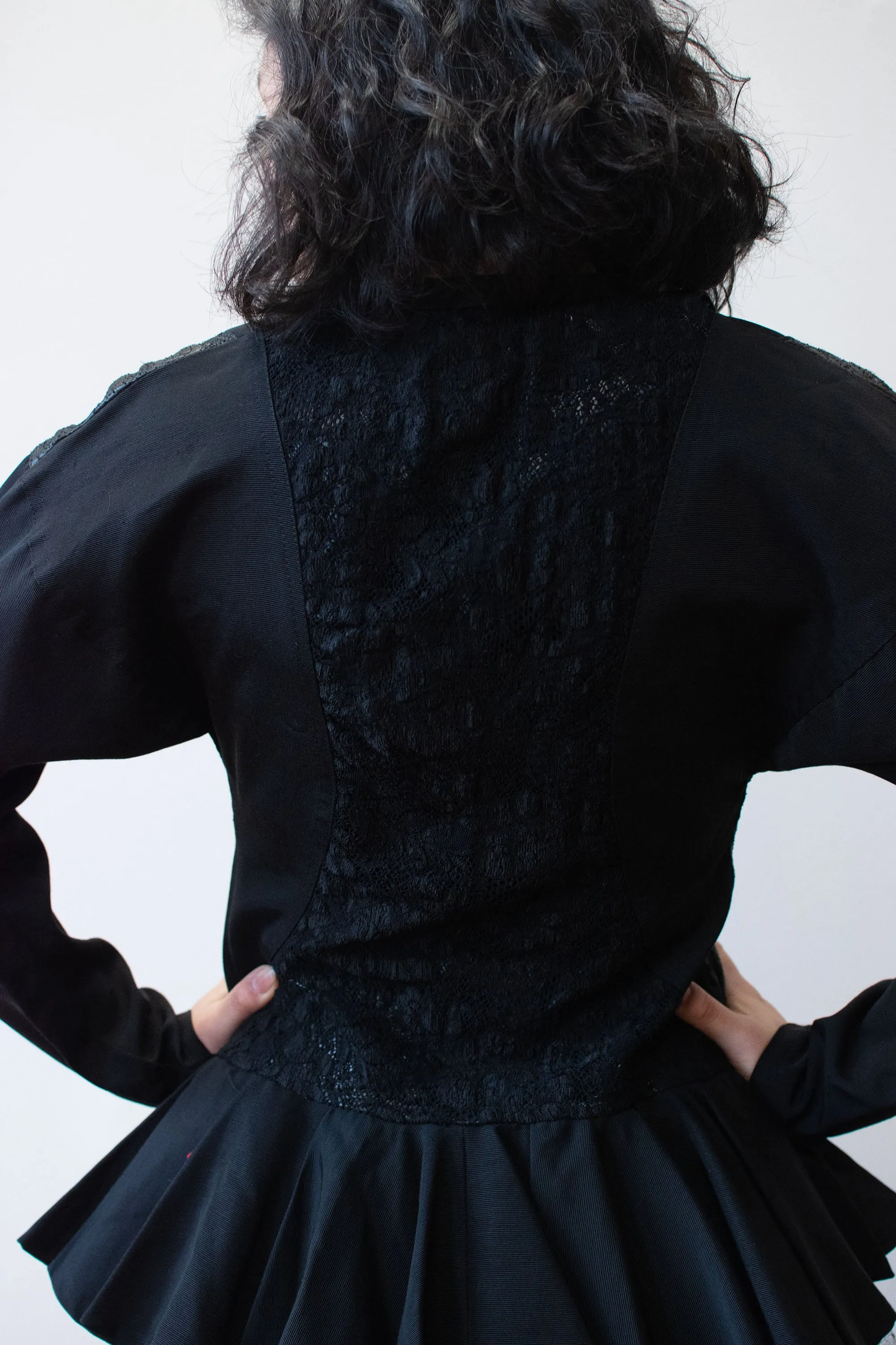 1980s Textured Peplum Jacket | Pauline Trigere