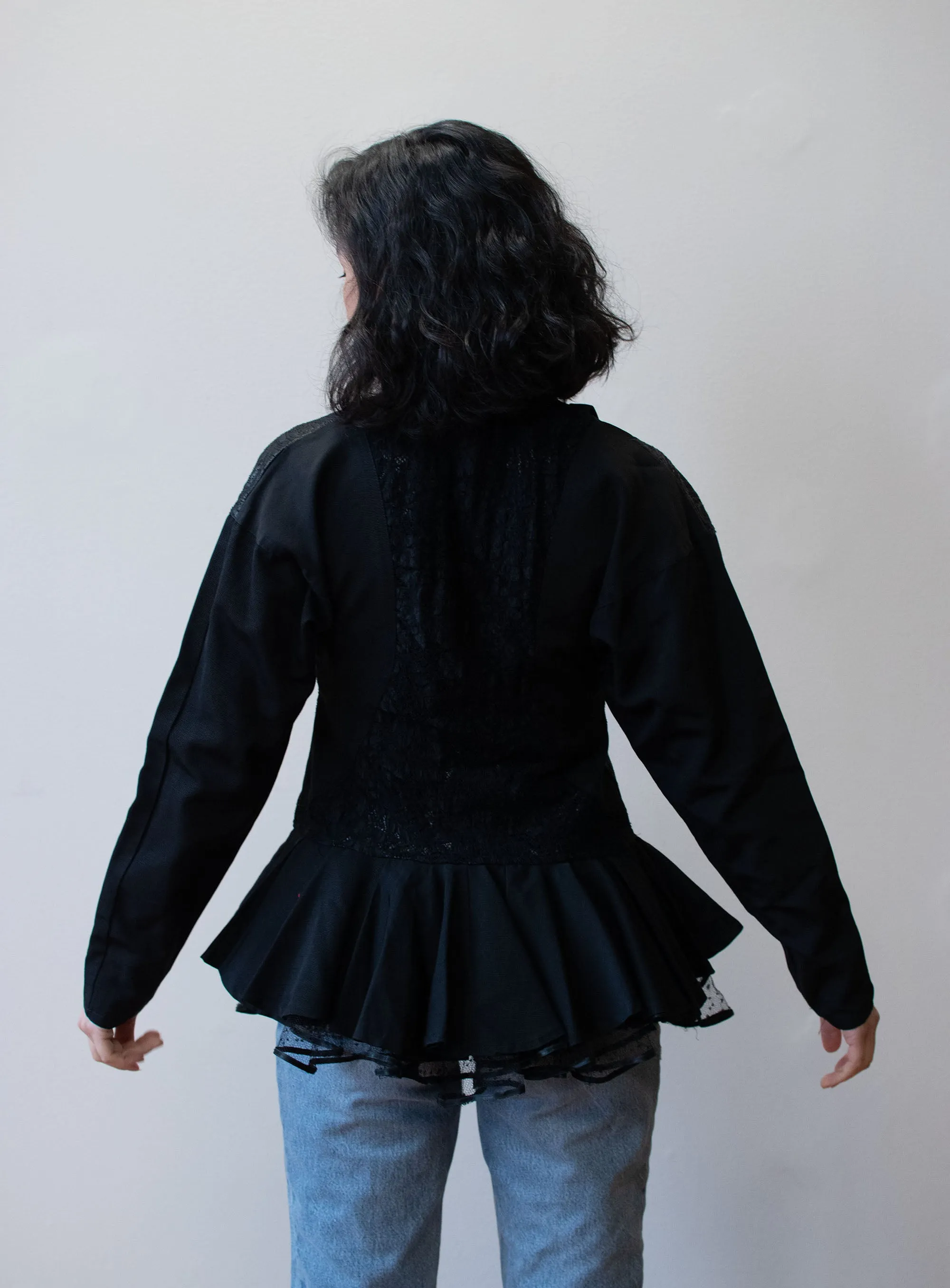 1980s Textured Peplum Jacket | Pauline Trigere