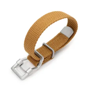 19mm Japanese Heavy Cotton Canvas Watch Strap, Light Brown