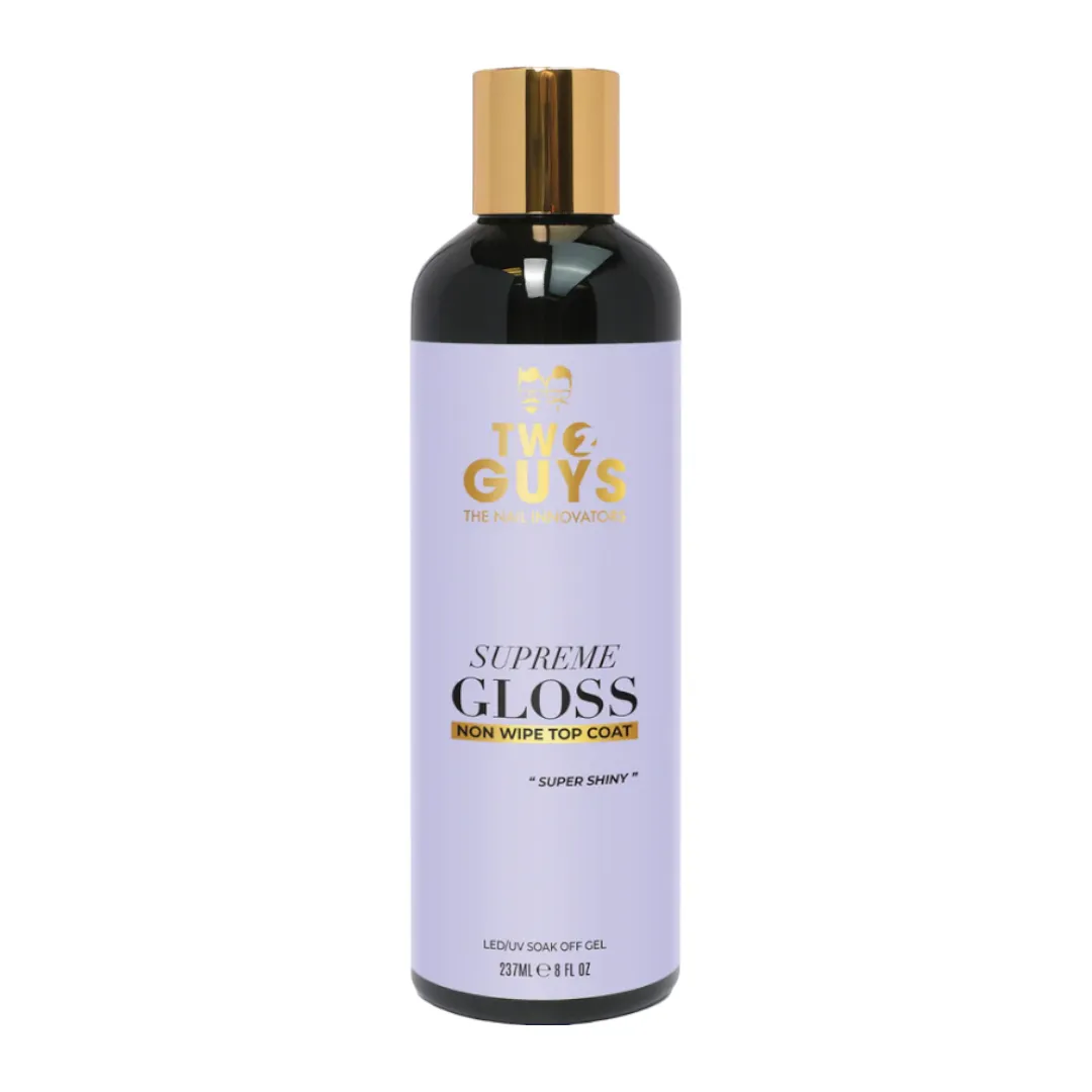 2Guys Gel Top Coat Refill - No Wipe Supreme Gloss 8oz