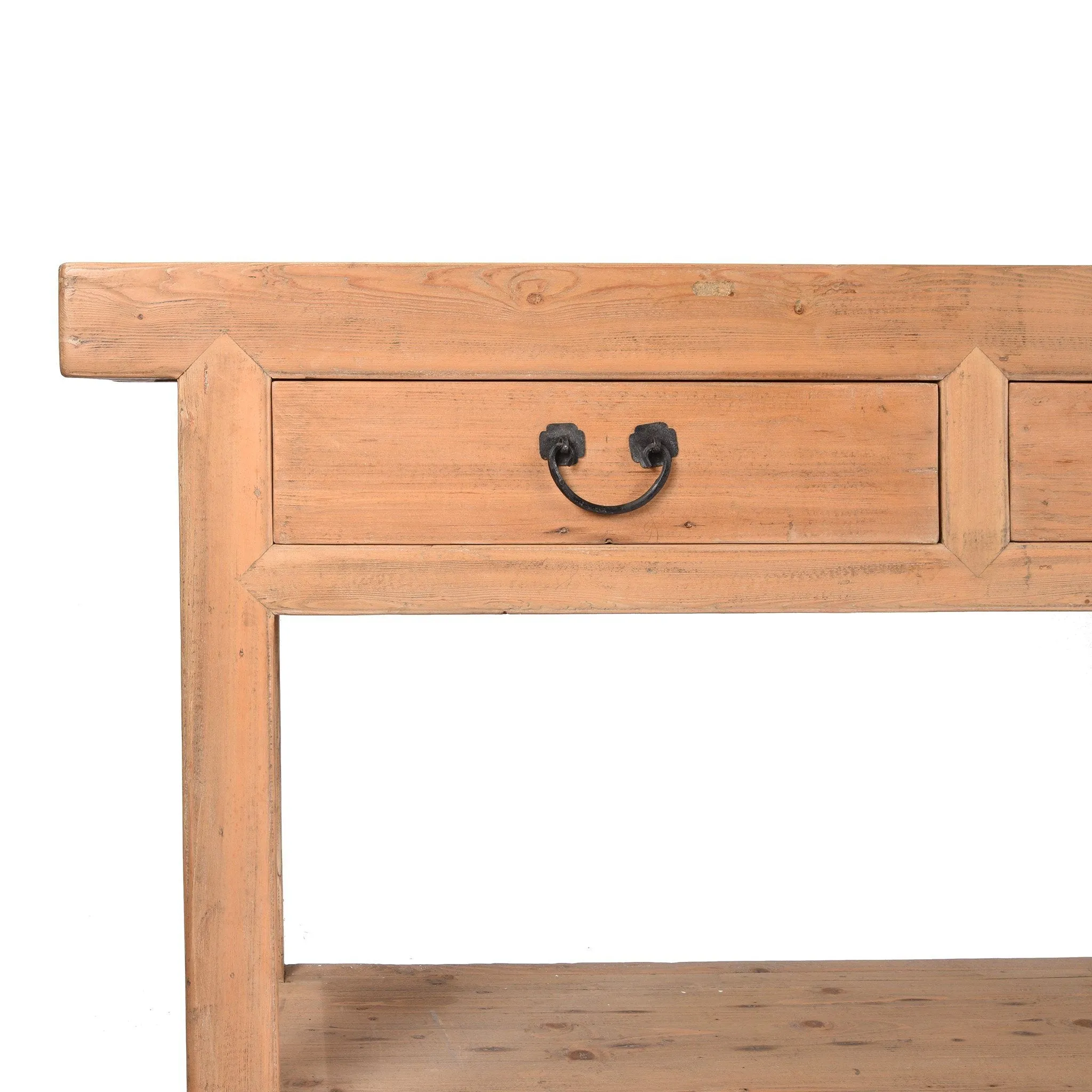 3 Drawer Farmhouse Console Table Made From Reclaimed Wood