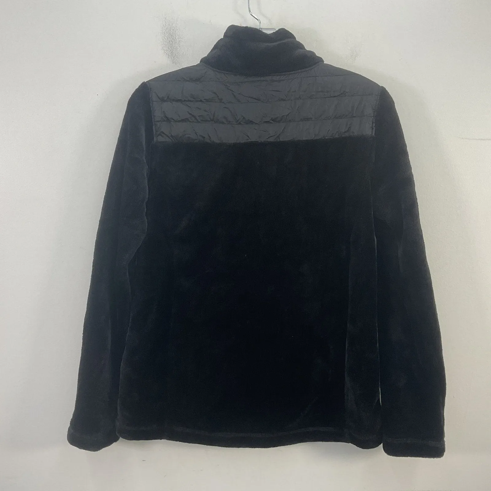32 Degrees Heat Black Nylon Zip-Up Puffer Jacket Women's Size Small Preowned