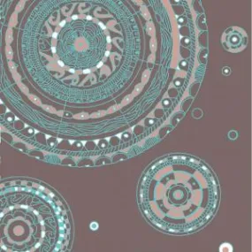 4FUN MULTIFUNCTIONAL SCARF POLARTEC-MANDALA /BROWN