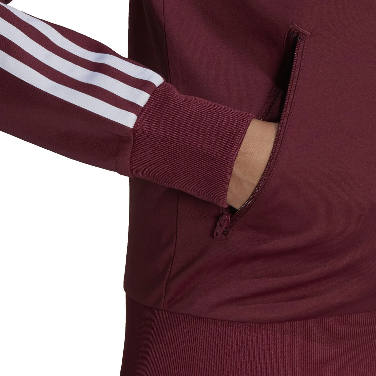 Adidas Primeblue SST Women's Track Jacket Burgundy
