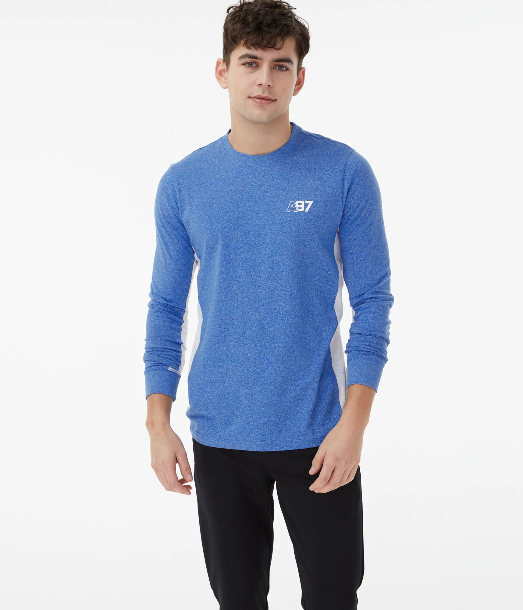 Aeropostale Long Sleeve A87 Stretch Graphic Tee