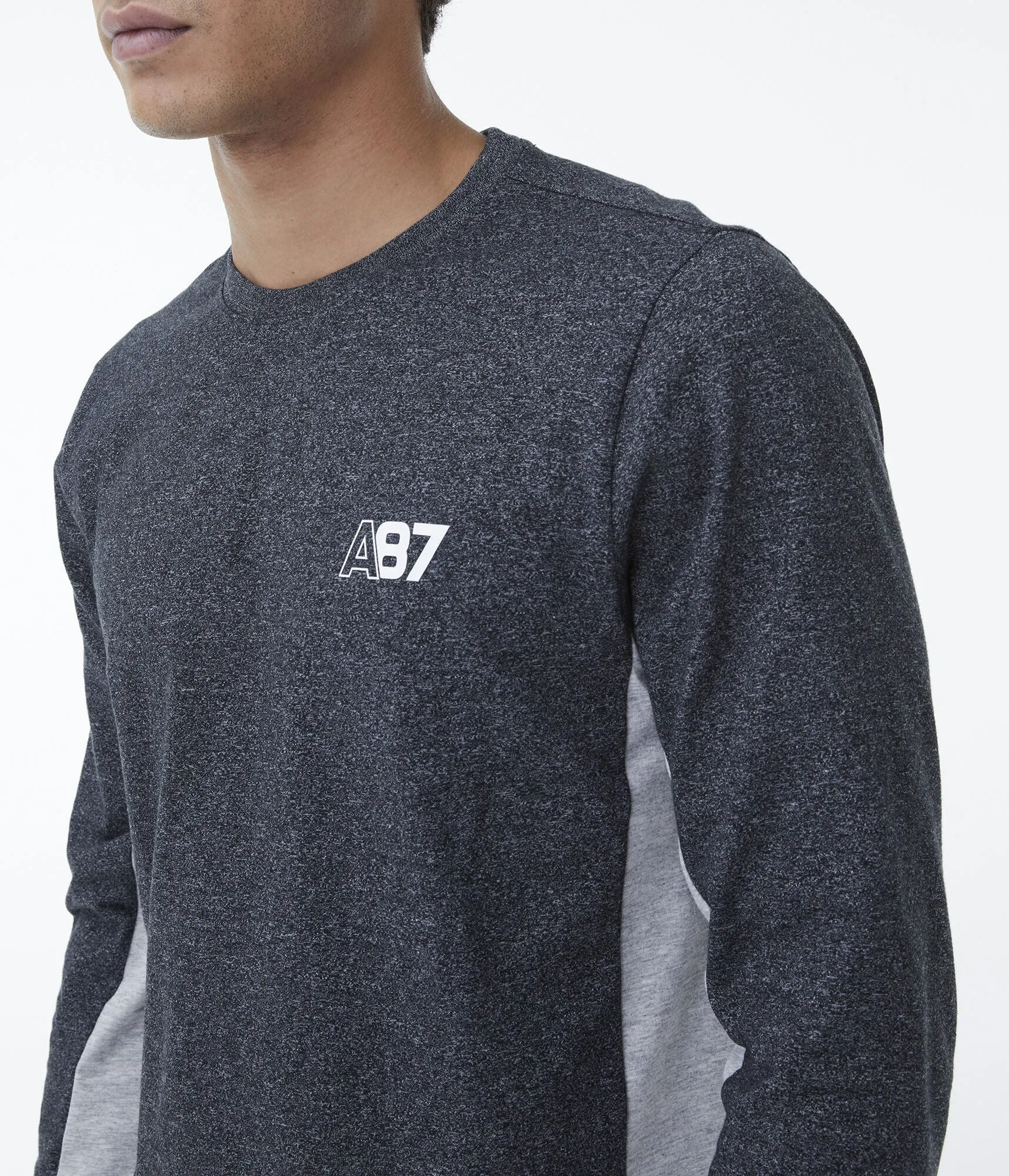 Aeropostale Long Sleeve A87 Stretch Graphic Tee