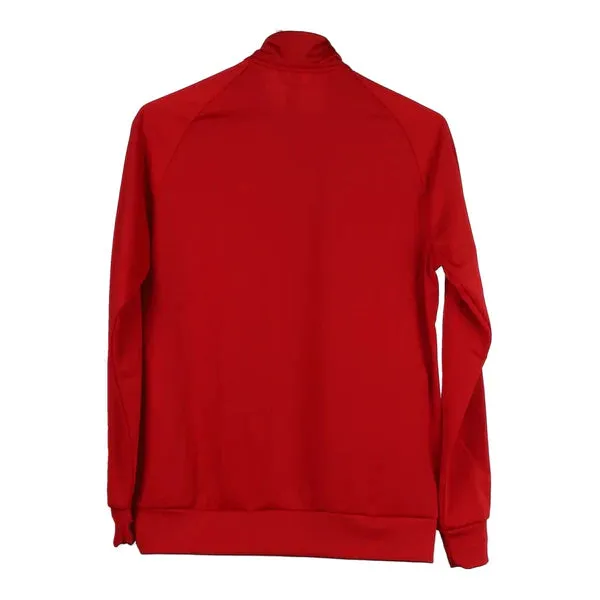 Age 13-14 Adidas Track Jacket - Medium Red Polyester