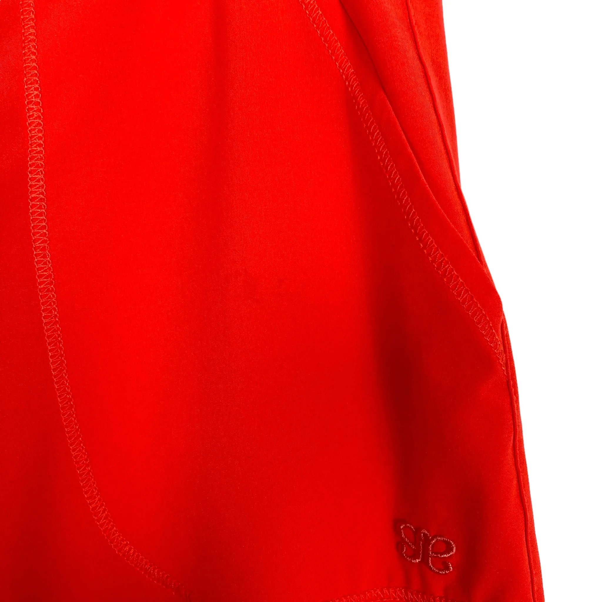 Albion Bright Coral Orange Drawstring with Zipper Hem Jetsetters Joggers- Size S Petite (Inseam 23.5”, see notes)