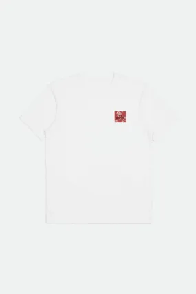 Alpha Block S/S Tailored Tee - White/Bloom