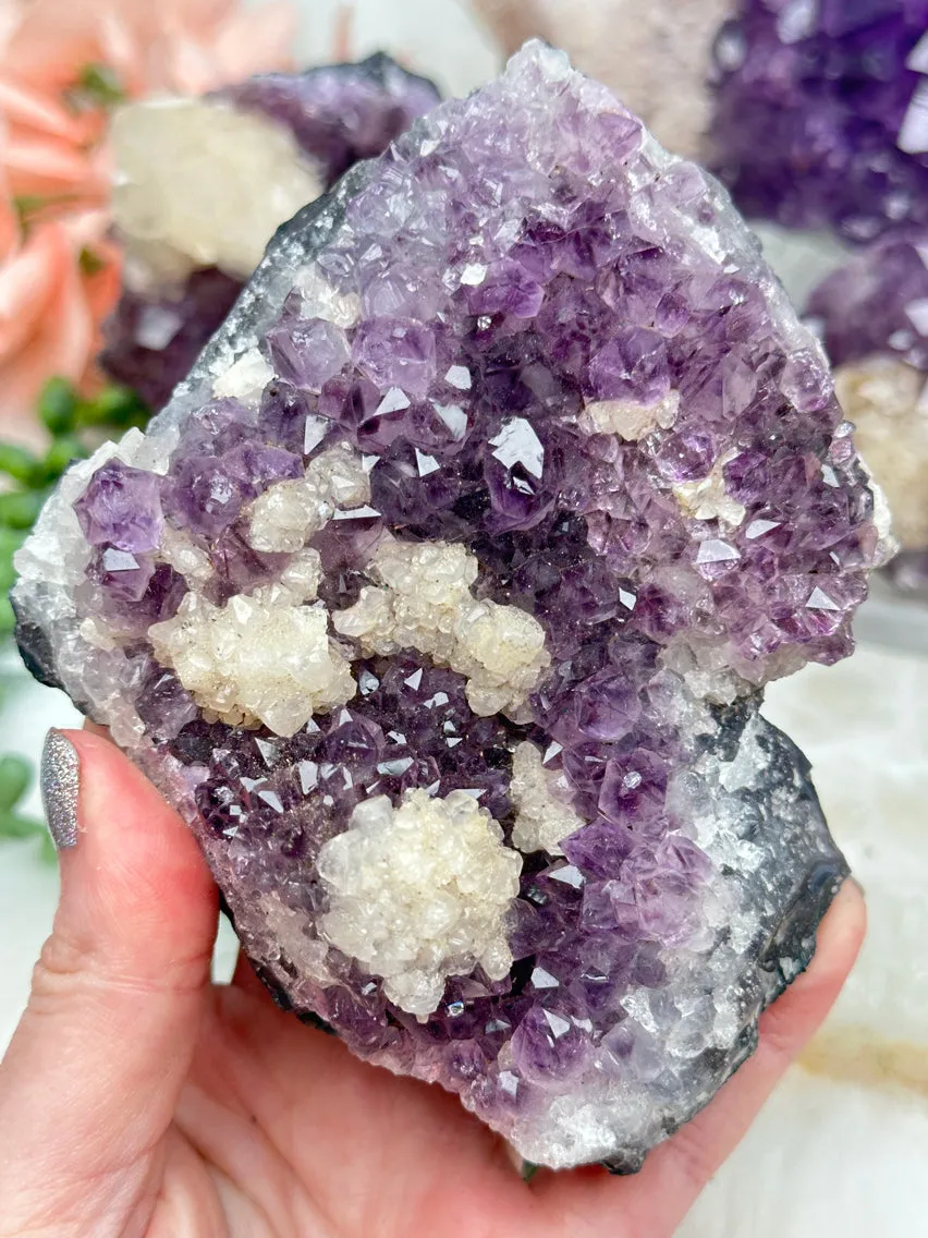 Amethyst Calcite Crystals