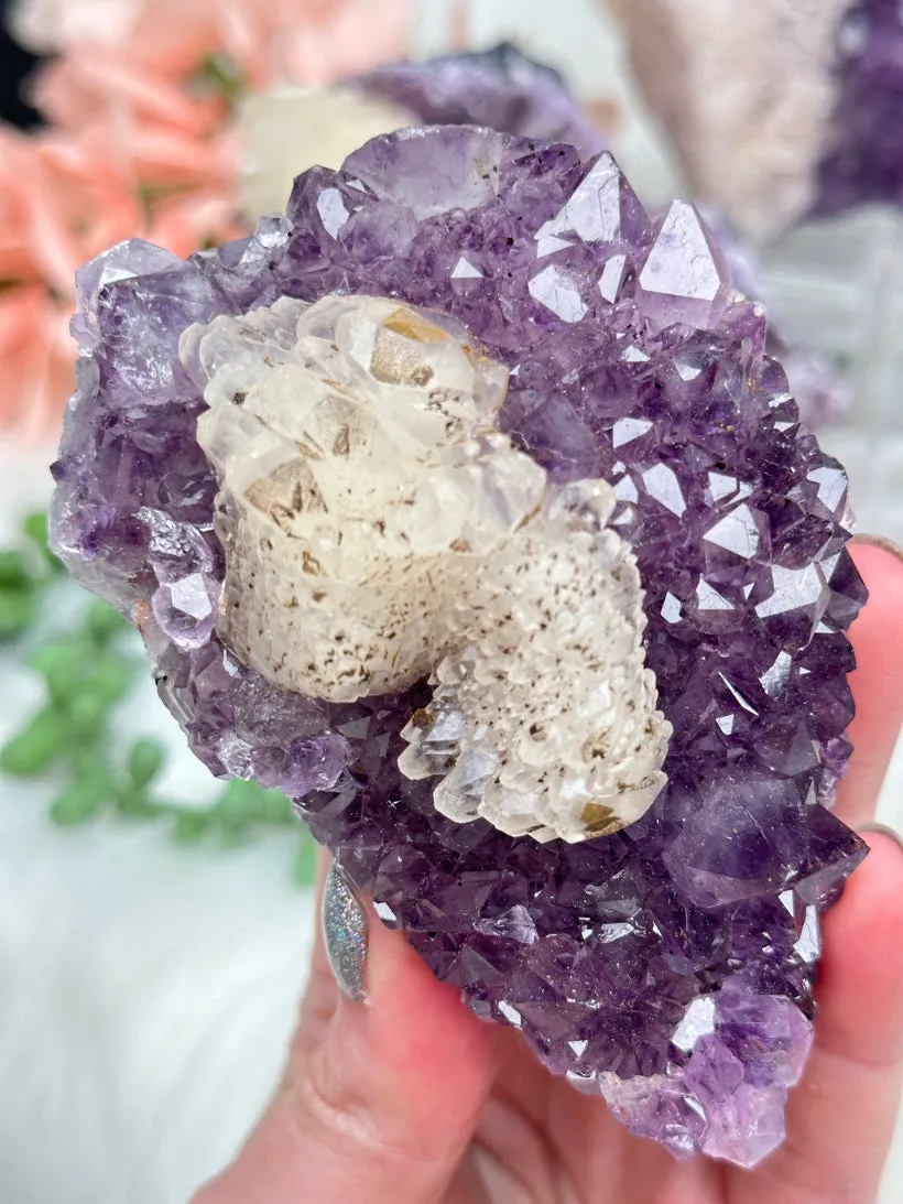 Amethyst Calcite Crystals