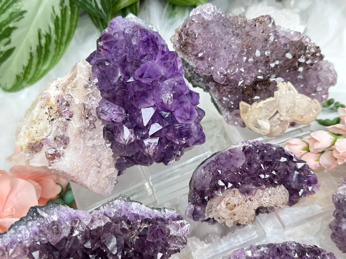 Amethyst Calcite Crystals