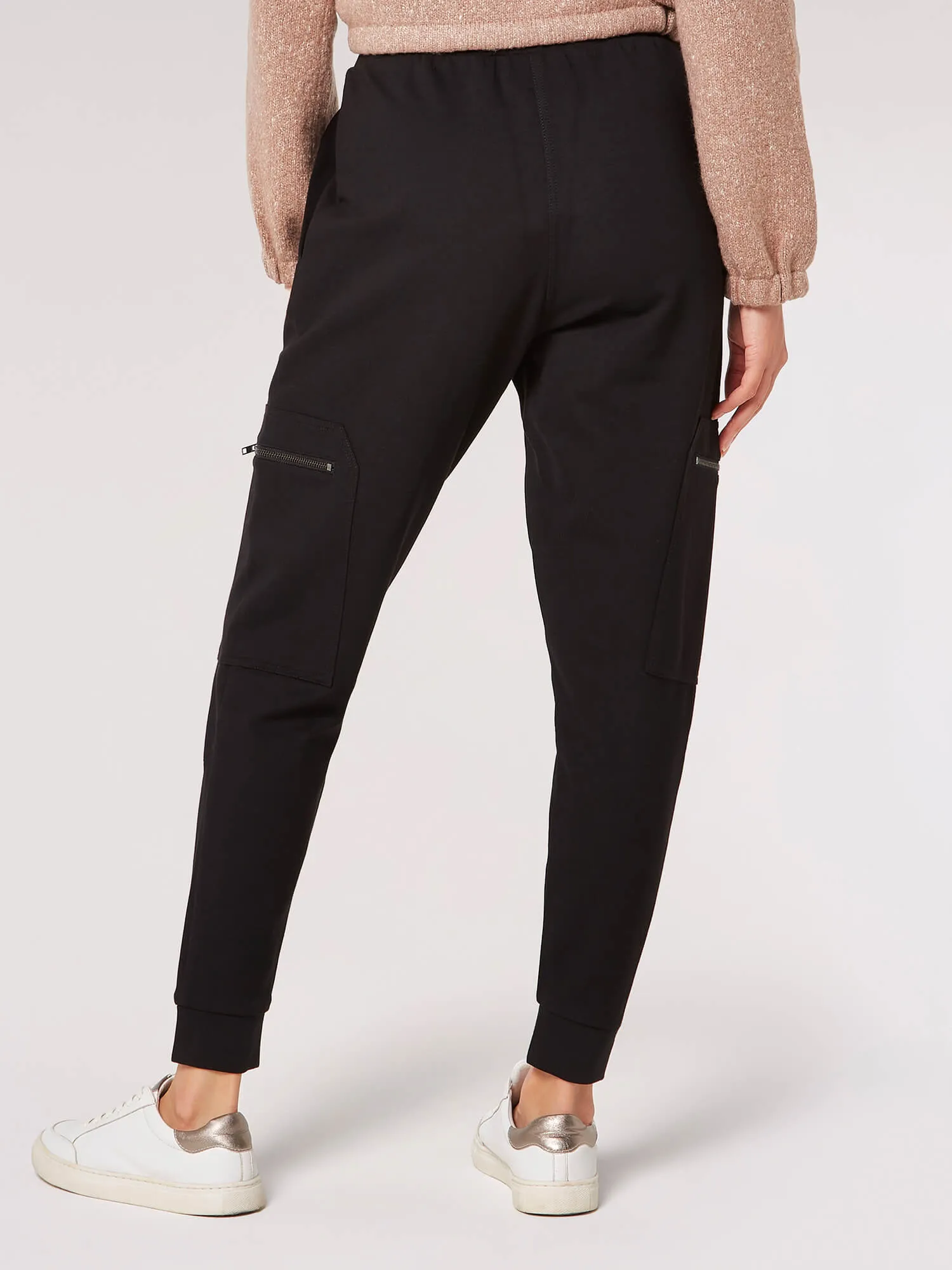 Apricot Women's Slim Leg Ponte Cargo Joggers