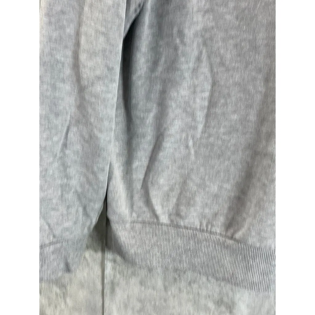 ASOS DESIGN Men's Gray Heather Quarter-Zip Pullover Sweater SZ L