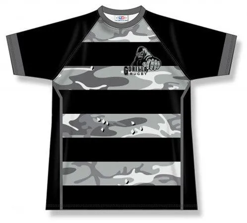 Athletic Knit Custom Sublimated Rugby Jersey Design 1505