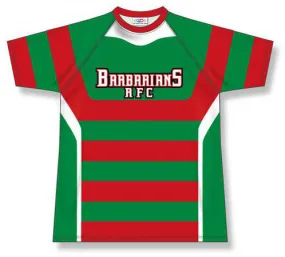 Athletic Knit Custom Sublimated Rugby Jersey Design 1507