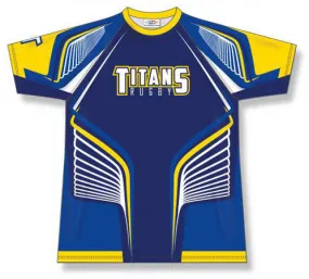Athletic Knit Custom Sublimated Rugby Jersey Design 1509