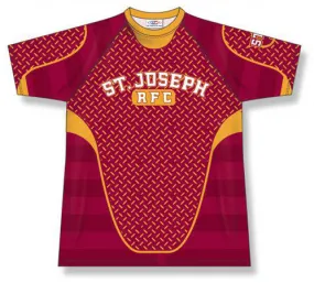 Athletic Knit Custom Sublimated Rugby Jersey Design 1510