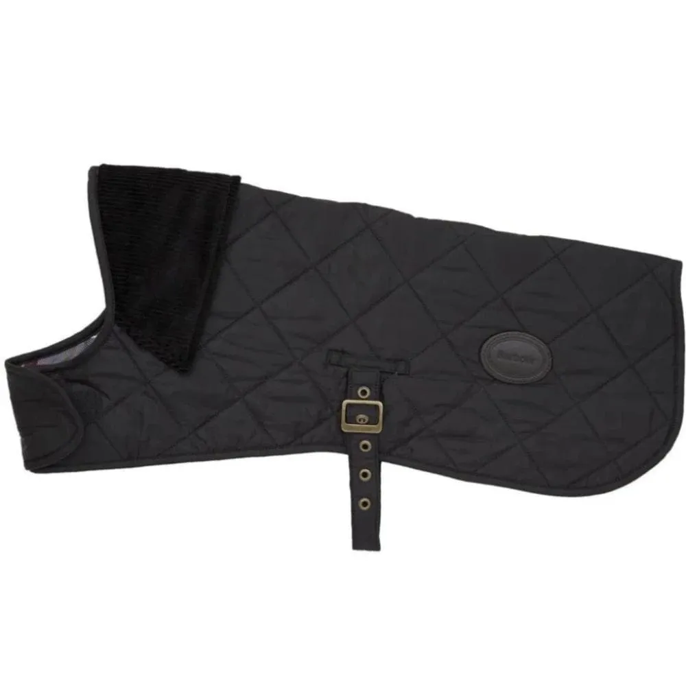 Barbour Medium Quilted Dog Coat In Navy