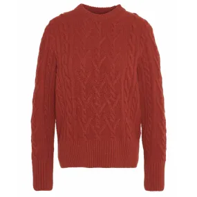 Barbour Solway Knitted Ladies Jumper - Spiced Pumpkin