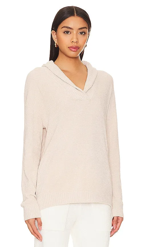 Barefoot Dreams CozyChic Ultra Lite Ribbed Shawl Pullover in Neutral