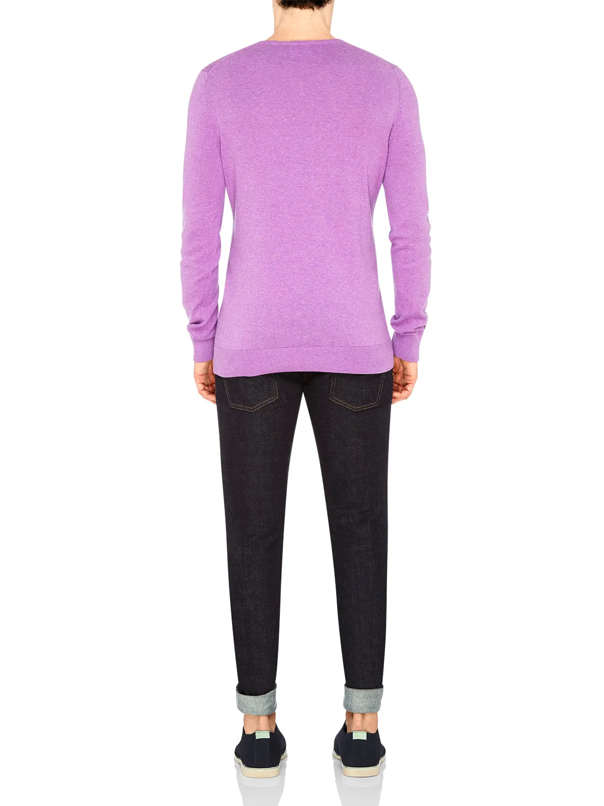 Basic Cotton V-Neck Melange
