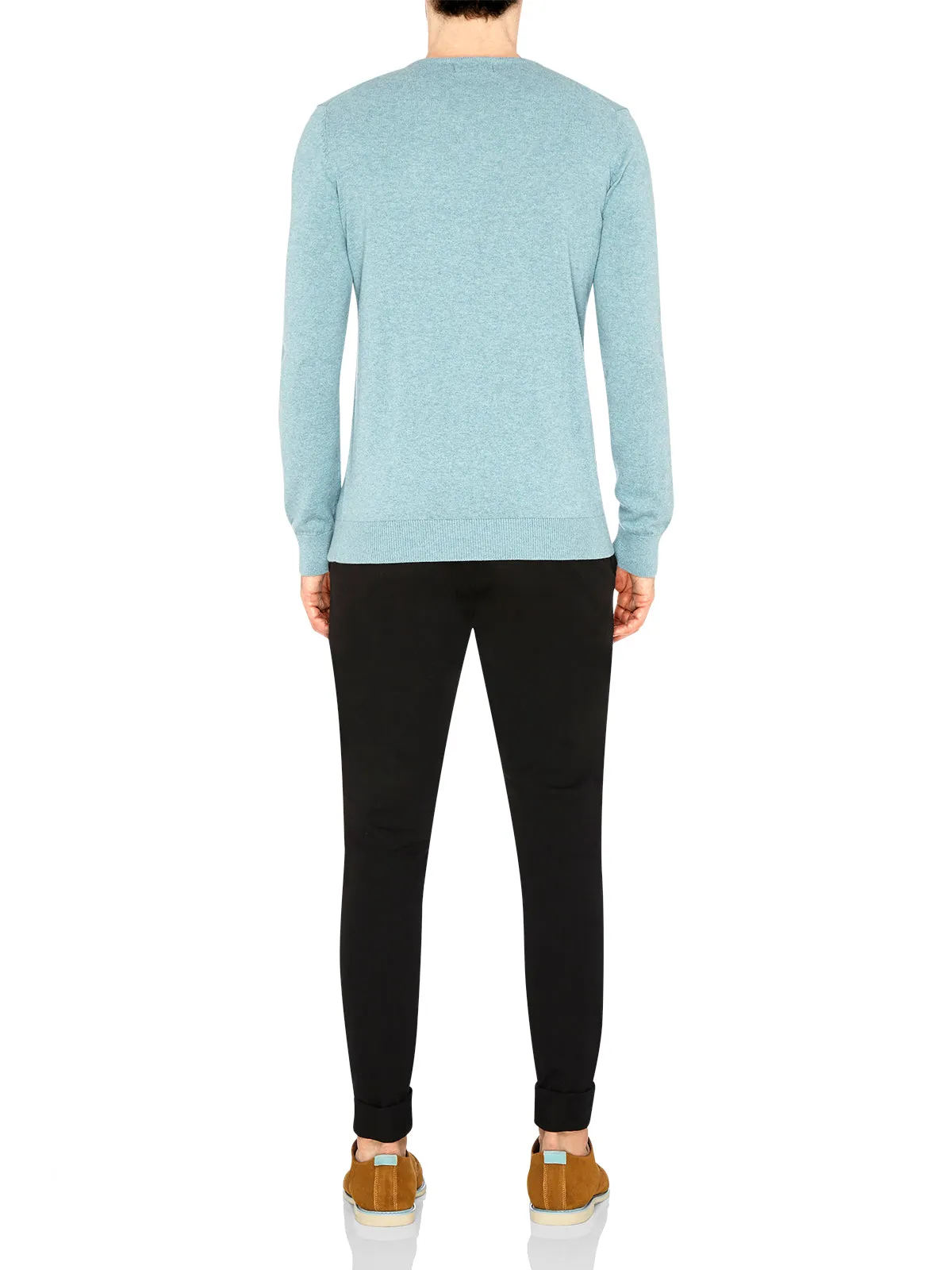 Basic Cotton V-Neck Melange