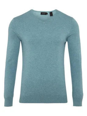 Basic Cotton V-Neck Melange