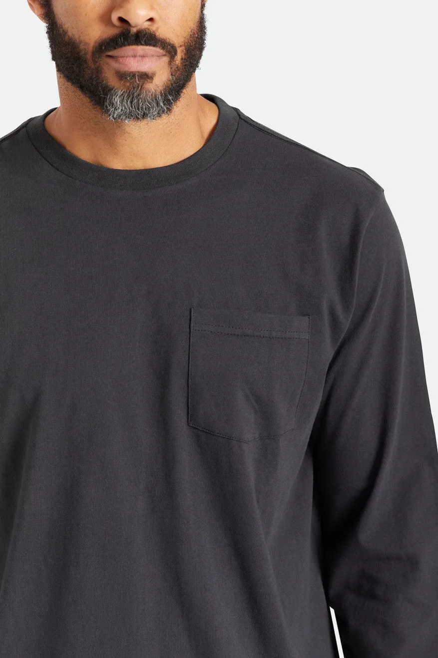 Basic L/S Pocket Tee - Black