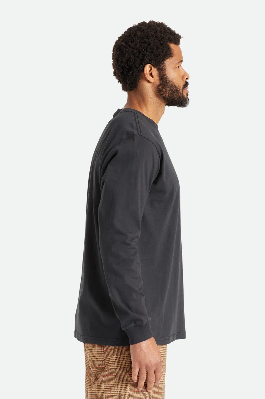 Basic L/S Pocket Tee - Black