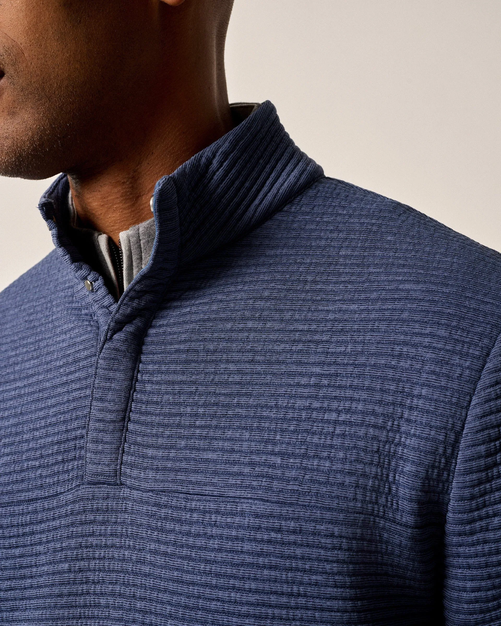 Benjy 1/4 Snap Pullover in Navy by Johnnie-O