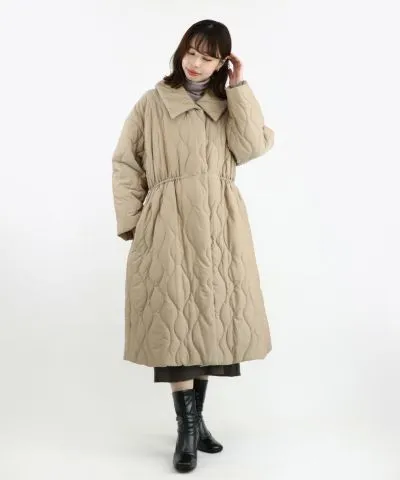 Big Collar Quilted Coat