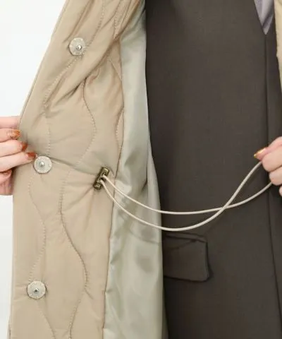 Big Collar Quilted Coat