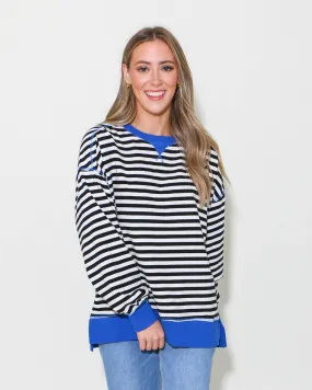 Black & White Striped Pullover