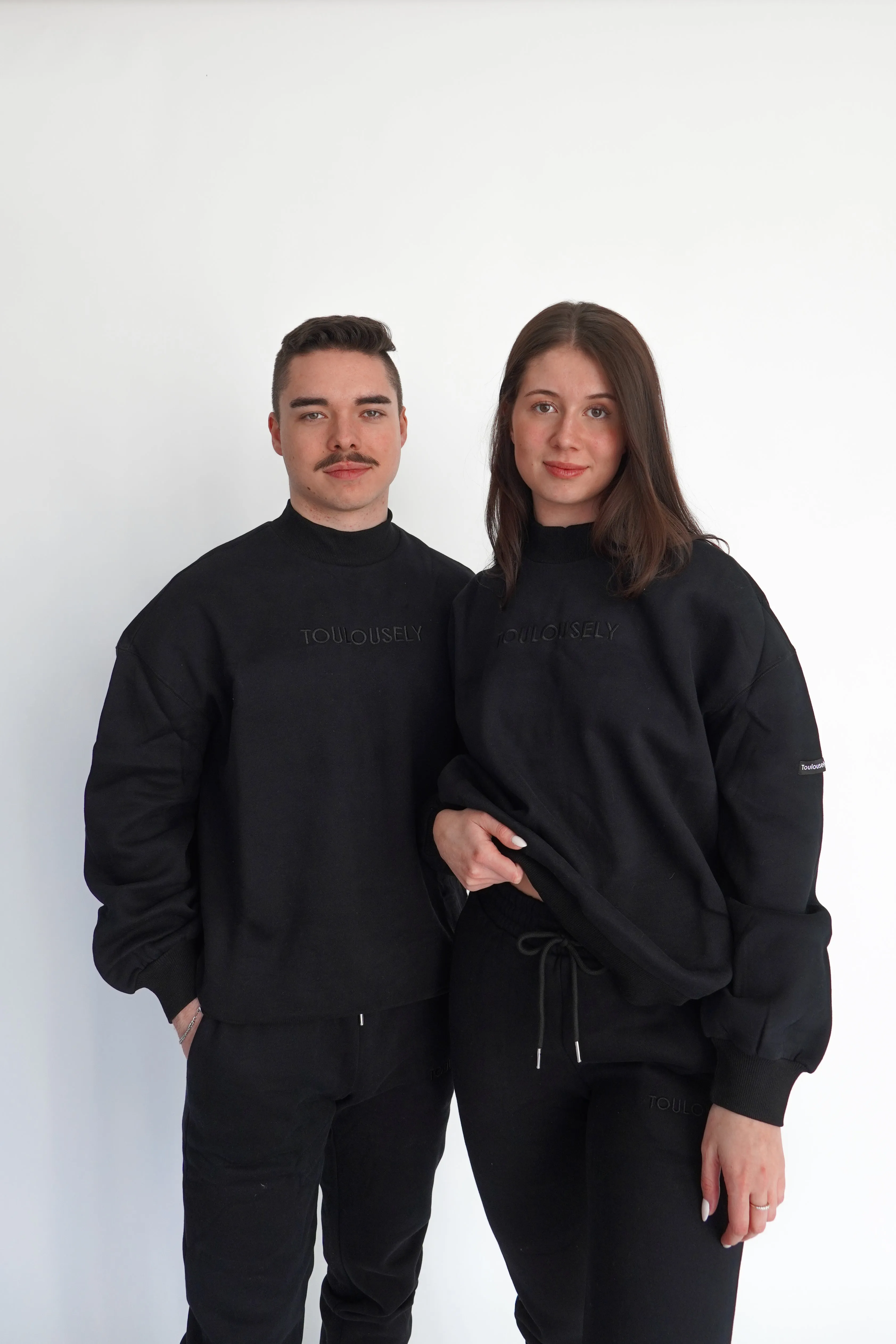BLACK NECK SWEATSHIRTS