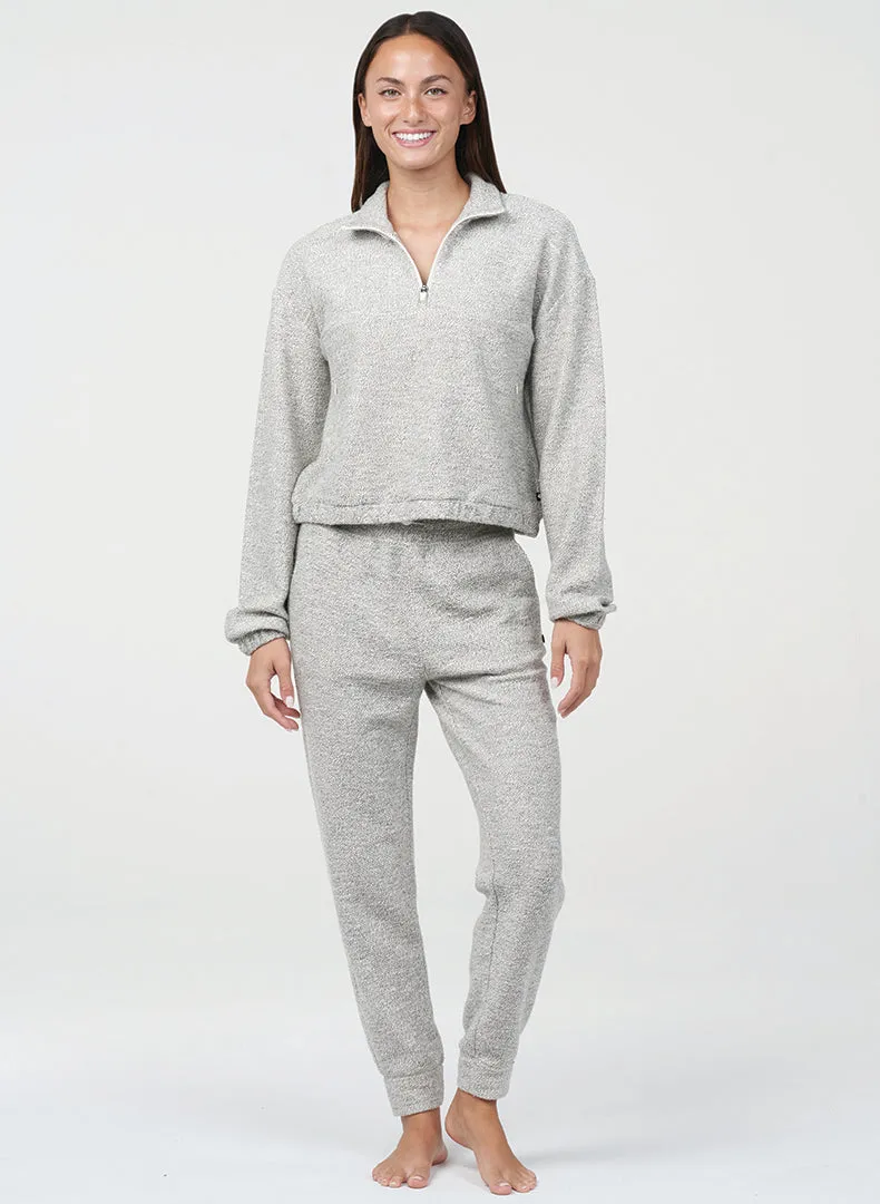 Boucle Half Zip Pullover