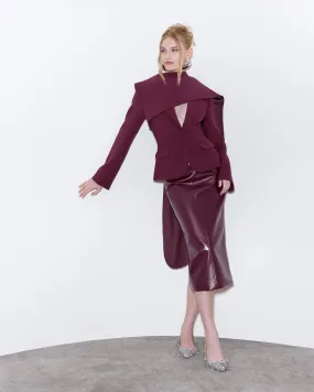 Burgundy Watson Skirt