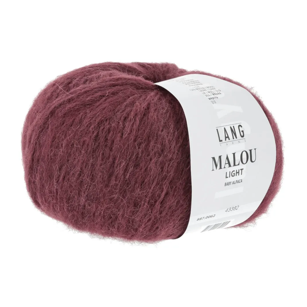 Cabled Pullover Knitting Kit | Lang Yarns Malou Light & Knitting Pattern (269-40)