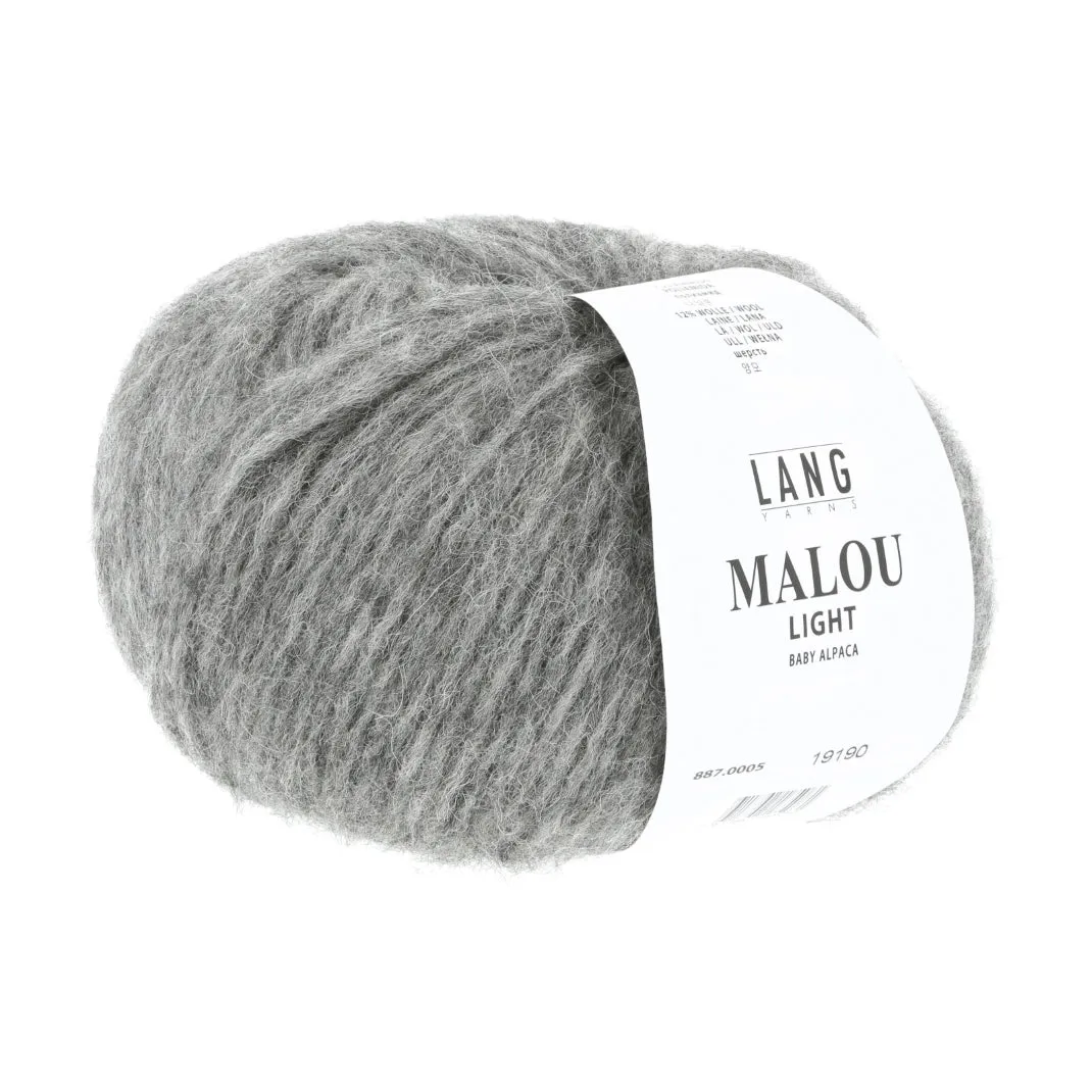 Cabled Pullover Knitting Kit | Lang Yarns Malou Light & Knitting Pattern (269-40)