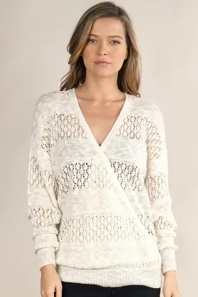 Casual Pretty Surplice Front Pullover Sweater