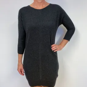 Charcoal Grey Cashmere Pencil Dress