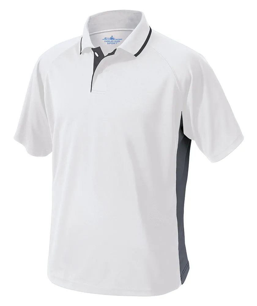 Charles River Men's Color Blocked Wicking Polo