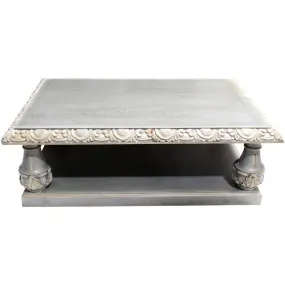 Chunky Carved Cocktail Table