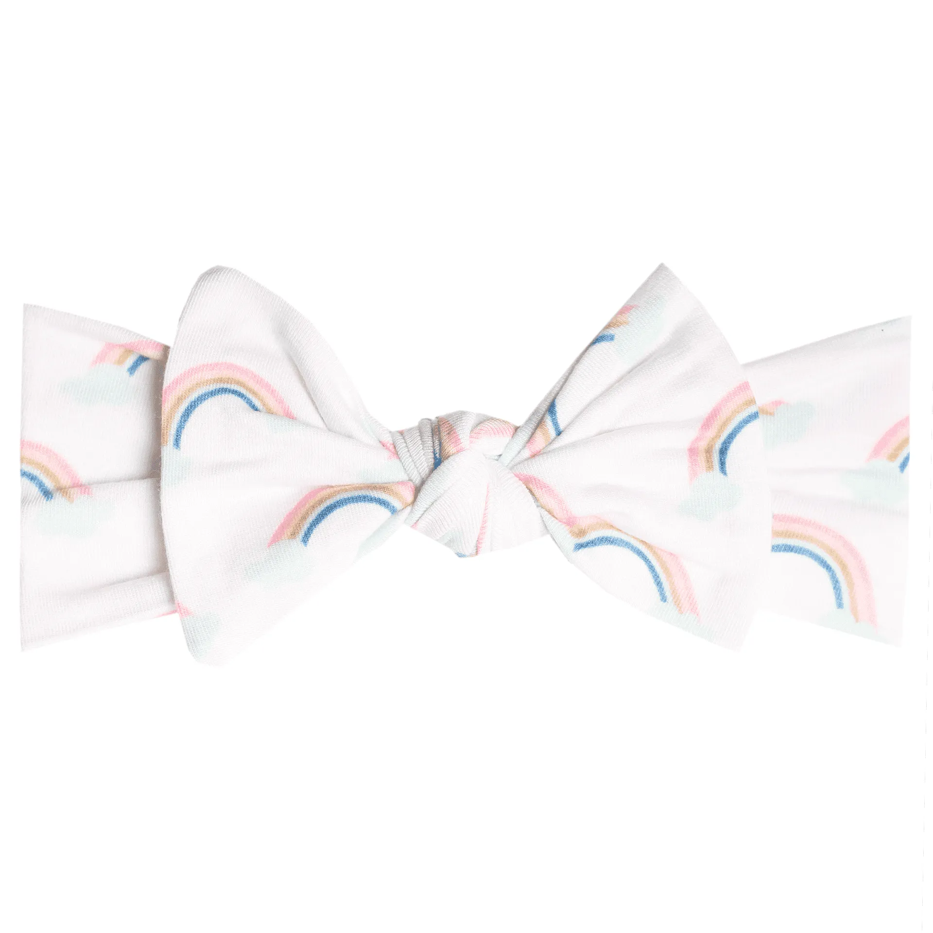 Copper Pearl Knit Headband Bow ~ Daydream