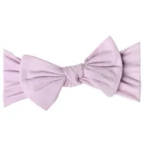 Copper Pearl Lily Knit Headband Bow