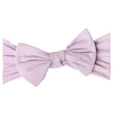 Copper Pearl Lily Knit Headband Bow