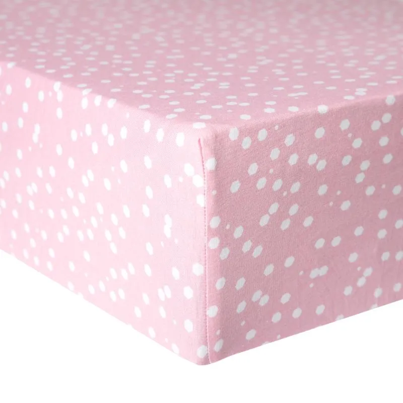 Copper Pearl Premium Knit Crib Sheet